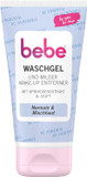 bebe Wash Gel & Mild Eye Makeup Remover (150 ml), Fruity Scented Facial Cleanser with Apricot Extract for Normal Skin & Combination Skin