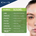 The Eye Doctor Tea Tree Eyelid Wipes - Suitable for use with Blepharitis, Dry Eyes, Sensitive Eyes & MGD - 20 x Biodegradable Tea Tree Eyelid Cleaning Wipes - Detergent and Preservative Free