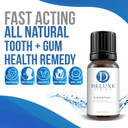 Deluxe Dentals Gum Health Treatment for Adults - Toothache Treatment - Mouthwash for Gum Health, Fast Acting Pure Botanical Oils Remedy for Teeth and Gums, Clove Oil for Toothache - 15ml