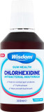 Wisdom Chlorhexidine Mouthwash - Fresh Mint - Alcohol (1 x 300ml Bottles)