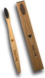 Active Charcoal Bamboo Toothbrush for Children, Heart