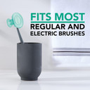 Steripod Clip-On Toothbrush Protector with Peppermint Essential Oils, Keeps Toothbrush Fresh and Clean, Travel Accessories, Fits Most Manual and Electric Toothbrushes, 2 Count