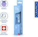 Curaprox Be You Blackberry + Liquorice Toothpaste Blue 60ml - Gentle Everyday Whitening Toothpaste - SLS Free, Microplastic Free, Triclosan Free, Fluoride Toothpaste