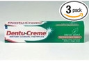 THREE PACKS of Dentu-Creme Denture Cleansing Toothpaste x 75ml