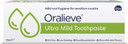 Oralieve Ultra Mild Toothpaste - SLS Free, Dry Mouth Formula, Fluoride & Xylitol Toothpaste - 5 x 75ml