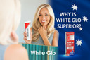 White Glo Professional Choice Extra Strength Whitening Toothpaste 100 ml & Toothbrush (with Sanitral 50 Pcs Dental Floss Stick Included as a Gift)