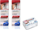 White Glo Premium Coffee & Tea Drinkers Formula Intense Extra Whitening Toothpaste & Toothbrush-100 ml (Pack of 2) with Sanitral 50 Pcs Dental Floss Stick Included as a Gift