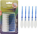 Boulton Interdental Brushes  Pack of 40 | Wire-Free Interdental Sticks for Teeth Clean Oral Hygiene Tooth Floss | Silicone Dental Picks Toothpick Toothbrushes Teeth Brushes (Blue - 1.0mm to 1.5mm) Boulton Interdental Brushes  Pack of 40 | Wire-Free Interdental Sticks for Teeth Clean Oral Hygiene Tooth Floss | Silicone Dental Picks Toothpick Toothbrushes Teeth Brushes (Blue - 1.0mm to 1.5mm)