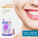 iWave Interdental Brushes Fine Size 0.4mm Pink Pack of 5  Interdental Cleaning Brushes for Total Teeth Cleaning Plaque Removal Tool
