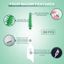 MIVAIUN 200 Pieces Interdental Brushes,Dual-Use Dental Floss Sticks,Silicone Dental Picks,Picks Interdental Brush,Portable Oral Tooth Clean,Tooth Gap Brush,Silicone Floss for Oral Cleaning (Blue) MIVAIUN 200 Pieces Interdental Brushes,Dual-Use Dental Floss Sticks,Silicone Dental Picks,Picks Interdental Brush,Portable Oral Tooth Clean,Tooth Gap Brush,Silicone Floss for Oral Cleaning (Blue)