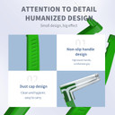 Interdental Brush, Angle Dental Brush Cleaner Toothpick Flossing Head Tooth Cleaning Tool with Portable Case for Tooth Cleaning(Green, Tight Teeth)