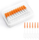 Rezolite Dual-Use Interdental Brushes, Silicone Tooth Floss Picks Dental Picks Interdental Brush Toothpick Dental Brushes Teeth Brush Picks for Braces Oral Cleaning (240)