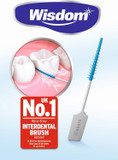 6x Wisdom Clean Between Interdental Brushes - Pack of 20  Size Fine Blue (Tot. 120 pcs)