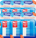 6x Wisdom Clean Between Interdental Brushes - Pack of 20  Size Fine Blue (Tot. 120 pcs)