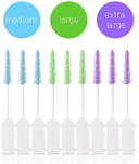 6x Wisdom Clean Between Interdental Brushes - Pack of 20  Fine, Medium & Large (2 of each)