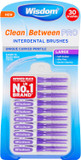 Wisdom Clean Between Pro Interdental Brushes Large Purple