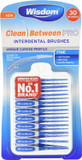 Wisdom Toothbrushes Clean Between Pro Interdental Brushes, Fine, Pack of 3, 90-Count, 100 g