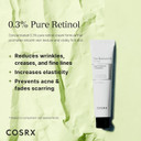 COSRX The Retinol 0.3 Cream, Anti-Aging Face Cream with Highly Concentrated Retinol for Fine Lines, Wrinkle Reduction, Skin Renewal, Firming and Brightening, Safe for Eye and Neck Korean Skincare 20ml