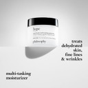 philosophy hope in a jar smooth-glow multi-tasking moisturiser 60ml, with hyaluronic acid, glycolic acid & pro-vitamin p, treat dehydrated skin, fine lines & wrinkles