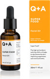 Q+A Super Food Facial Oil (30ml), Natural Vitamin-Rich Face Oil with Jojoba, Vitamin E Oil for Skin, Deeply Nourishes and Hydrates Dry, Sensitive, and Normal Skin, Boosts Skin Radiance and Glow