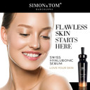 Simon&Tom Hyaluronic Acid Facial Serum - 30ml - Light and Silky Feel and Ideal base for Make-up with Vitamin C and Argan Stem Cells - Non-greasy formula - Made in Spain