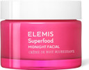 ELEMIS Superfood Midnight Facial Cream & Facial Oil, Nourishing Prebiotic Night Gel Treatment, Moisturising and Hydrating Care with Anti-Oxidant Rich Formula to Plump and Smooth Skin