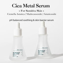 Dr.Different Cica Metal Serum - Madecassoside And Centella Asiatica Soothing Face Serum For Damaged Skin, Repairing And Regenerating Skin, Ph Balancing Treatment For Sensitive Skin, 1.01 Fl.Oz