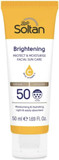 Soltan Brightening Protect & Moisturise Facial Sun Care SPF50 | 50ml | Advanced UVA & UVB Protection | Hydrating & Glow-Enhancing Sunscreen