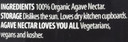 The Groovy Food Company Organic Light Amber & Mild Agave Nectar 250ml (Pack of 3)