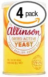 Allinsons | Dried Active Baking Yeast | 4 x 125g