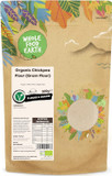 Wholefood Earth Organic Chickpea Flour (Gram Flour)  500g | Vegan | GMO Free | High Fibre | Certified Organic