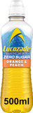 Lucozade Sport Zero Sugar - Orange & Peach 12x500ml | Sugar Free Sports Drink, with Vitamin B3 and electrolyte | Zero Sugar | Only 4 calories per serving | Still | Made with Natural Flavours