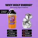 HOLY Energy Gaming Booster 10-pack tasting box Fruity Frog with mango, passion fruit & pineapple | 10 portions with NewCaff & green tea extract | Focus Drink | Vegan with natural fruit flavours