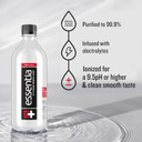Essentia Water; 20-oz. Bottle; Ionized Alkaline Bottled Water; Electrolyte Infused for Smooth Taste; pH 9.5 or Higher; 99.9-Percent Pure, Overachieving H2O for the Doers and Believers