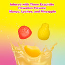 Amos 4D Gummy Sweets Fruit Gummy Grape Burst, Jelly-Filled Grape Candy, Natural Flavor - Resealable 2.29oz Bag (Pack of 3)