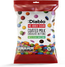 Diablo Coated Milk Chocolate Buttons | No Added Sugar | Sweetened with Stevia | Perfect for Gifting | 40g (Pack of 3)
