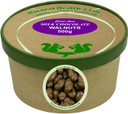 Natural Health 4 Life Carol Anne Confectionery Milk Chocolate Walnuts 1kg, Chocolate Covered Nuts in Resealable Pouch, 9.4g Protein per 100g, ideal for Snacking, Events, Refill Jars  Made in UK