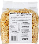 HODMEDOD'S Roasted Fava Beans - Lightly Sea Salted 300g (PACK OF 1)
