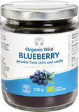 LOOV Wild Blueberry Powder Organic (Pomace Powder), Wild-Crafted from Nordic Forests, Made of Wild Bilberry Skins and Seeds Only, no Added Sugar, High in Fiber, 100 g