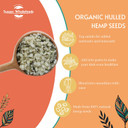 Sussex Wholefoods: Organic Hulled Hemp Seeds 500g - Pure, Protein-Rich Superfood Snack