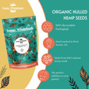 Sussex Wholefoods: Organic Hulled Hemp Seeds 250g - Pure, Protein-Rich Superfood Snack