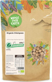 Wholefood Earth Organic Chickpeas 1kg GMO Free | Vegan | High Fibre | High Protein | Certified Organic