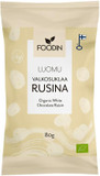 Foodin White Raw Chocolate Coated Raisins 80g  Organic, Vegan, No Added Sugar, Dairy-Free, Naturally Sweet Snack
