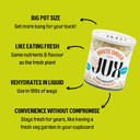 JUX Freeze-Dried Garlic | 100% Natural & Nutrient-Rich | Rehydrates Instantly for Cooking, Sauces & Garnishing | Long Shelf Life | Equals 600g of Fresh Garlic | No Additives, Vegan (60g)