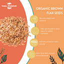 Sussex Wholefoods: Organic Brown Flax Seeds 2kg - Nutritious, Fibre-Rich Superfood