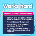 Ecozone Optimum All In One Dishwasher Tablets Bulk Buy x 72, Dishwashing Tablets with Salt, Rinse Aid & Extra Dry Effect, Powerful Degreaser & Dish Washer Tabs, Eco Conscious & Gentle on Appliances