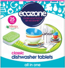 Ecozone All In One Dishwasher Tablets Classic, 72 Tablets, Mega Pack, Cuts Through Grease and Grime