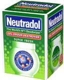 Neutradol Slow Release Gel, Air Freshener and Odour Eliminator, No Plug or Spray Needed, Super Fresh, Multipack of 6 x 135g