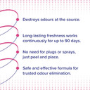 Neutradol Slow Release Gel, Air Freshener and Odour Eliminator, No Plug or Spray Needed, Fresh Pink, Multipack of 6 x 135g