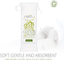 Simply Gentle Organic Cotton Wool Pleats - Perfect for Sensitive Skin - Pure Cotton Pleat with No Paraben or Alcohol - Free from Odours or Irritants - Hypoallergenic Soft Wool Pleat - (100g Pack of 6)